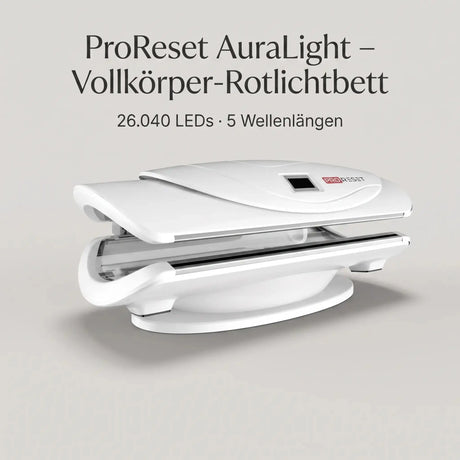 ProReset AuraLight Vollkörper-Rotlichtbett mit 26.040 LEDs und 5 Wellenlängen