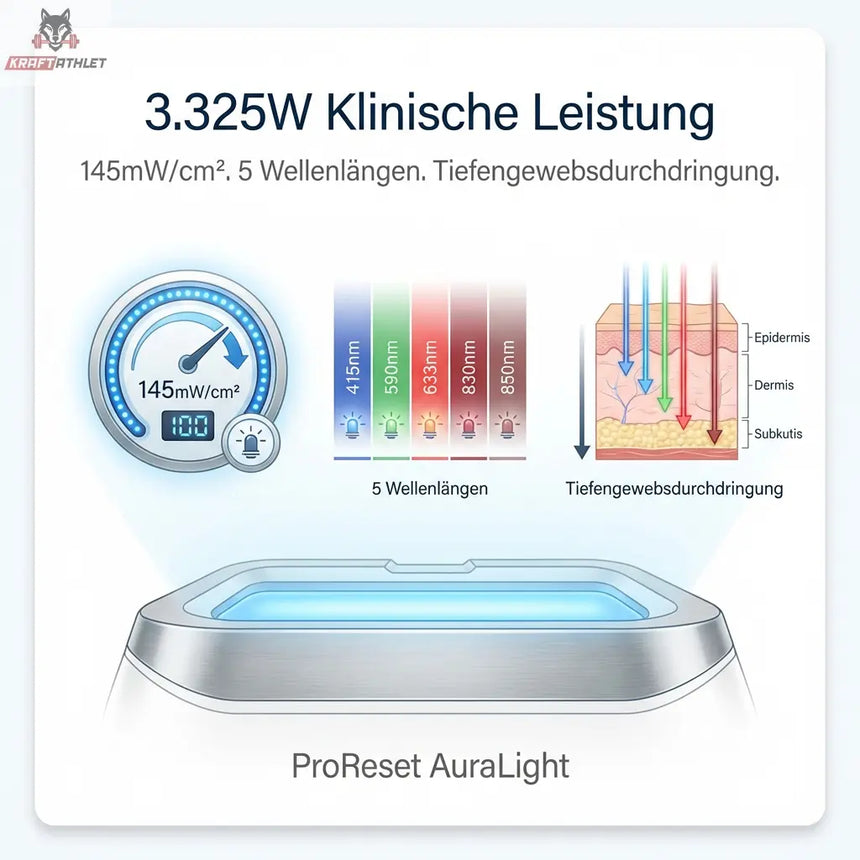 ProReset AuraLight | Vollkörper-Rotlichttherapiebett