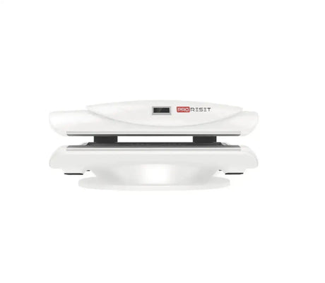 "ProReset AuraLight full body red light therapy bed with LCD touch controls and high-performance LEDs."​
