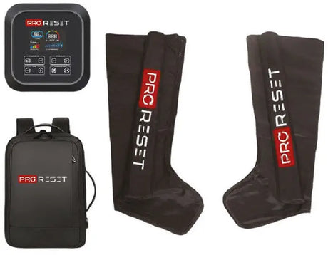 ProReset Boots – Beinmanschetten mit Steuergerät und Transportrucksack