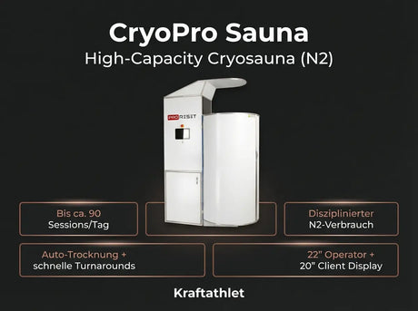 ProReset CryoPro Sauna High-Capacity Cryosauna (N2) Proreset Cryotherapy chamber