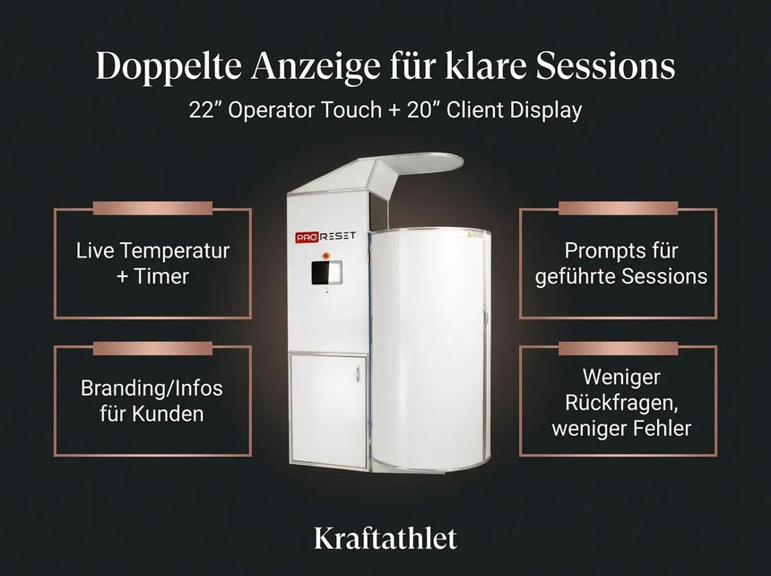 ProReset CryoPro Sauna High-Capacity Cryosauna (N2) Proreset Cryotherapy chamber