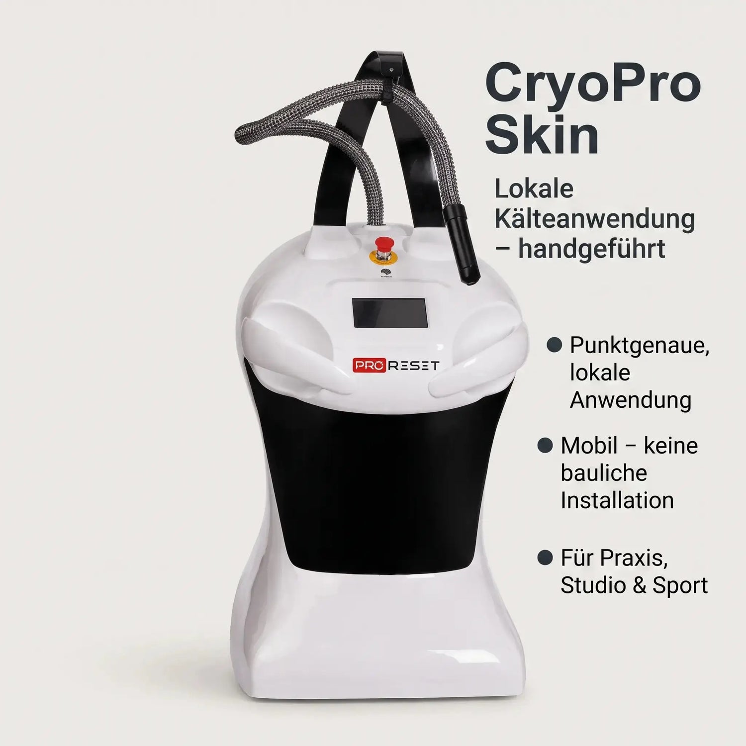 CryoPro Skin – a handheld device for precise, localized cold therapy