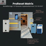 ProReset Matrix – würfelförmige 1–2-Personen Hyperbarkammer (1.5 / 2.0 / 2.4 / 3.0* ATA)