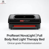 ProReset NovaLight Full Body Red Light Therapy Bed on a white background