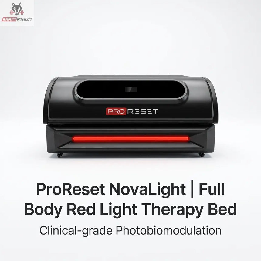 ProReset NovaLight Full Body Red Light Therapy Bed on a white background