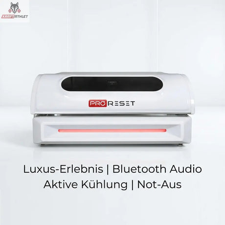 White electronic device with 'PRORESET' branding on a white background