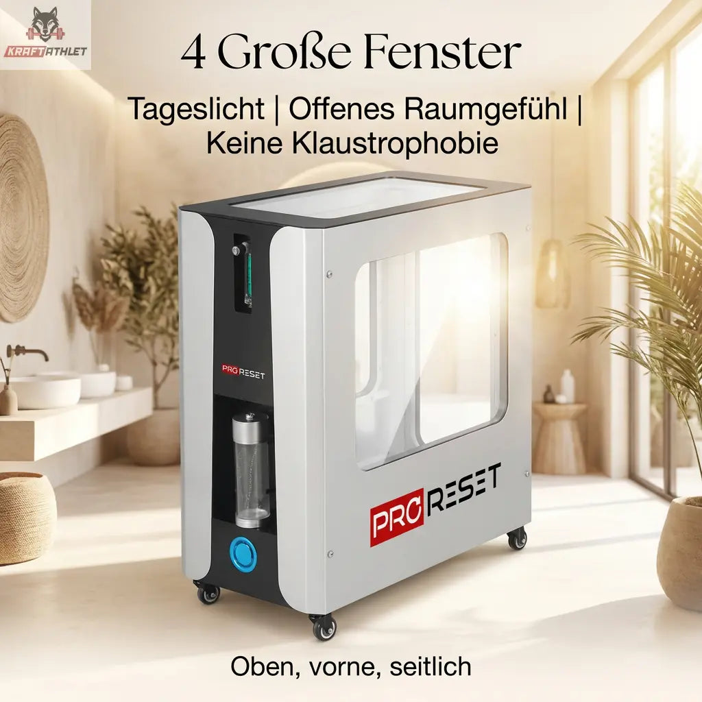 ProReset Oasis – Portable Soft-Shell HBOT-Kammer mit Liegesessel (100 cm) | Für Zuhause & Praxis