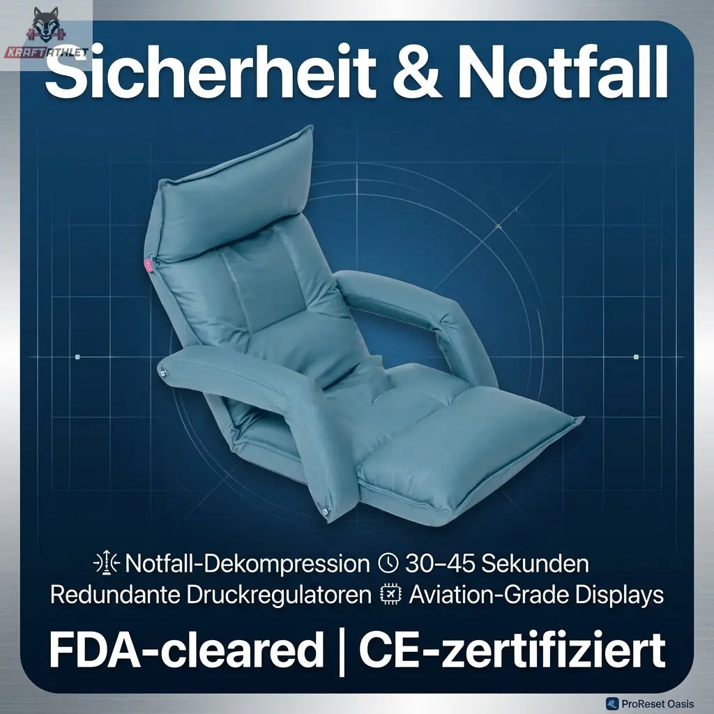 ProReset Oasis – Portable Soft-Shell HBOT-Kammer mit Liegesessel (100 cm) | Für Zuhause & Praxis