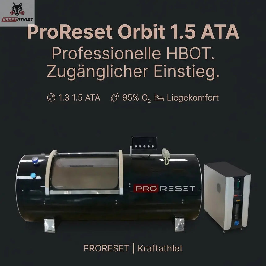 ProReset Orbit 1.5 ATA - Professionelle Hyperbare Sauerstoffkammer (HBOT) für Kliniken & Zuhause