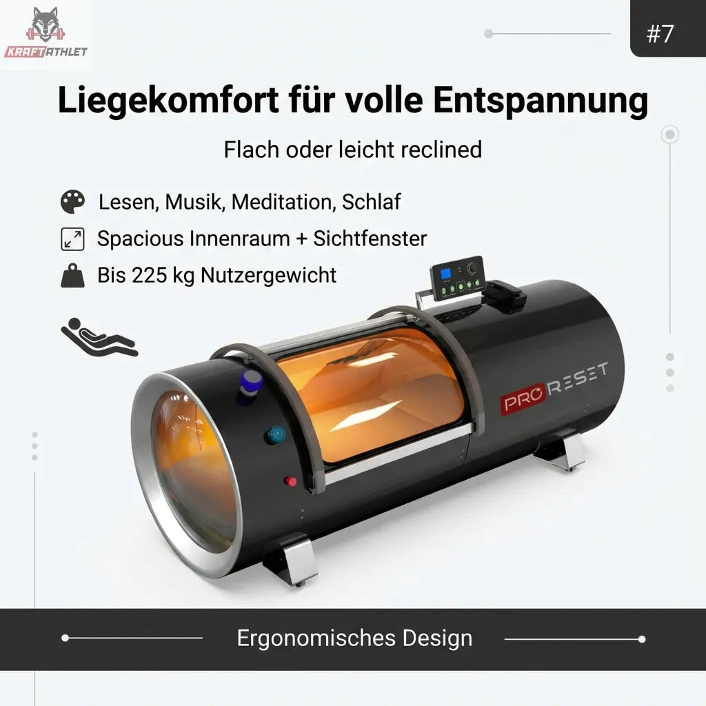 ProReset Orbit 1.5 ATA - Professionelle Hyperbare Sauerstoffkammer (HBOT) für Kliniken & Zuhause
