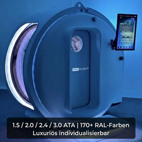 ProReset Zeugma – transparenter, modularer Sitz-Hyperbaric-Chamber (1.5 / 2.0 / 2.4 / optional 3.0 ATA) Proreset Hyperbaric Chamber