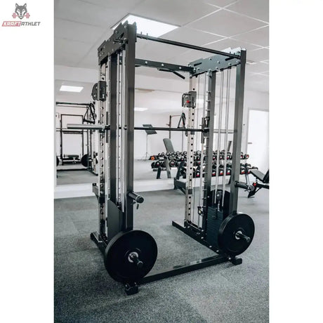 Professionelle Krafstation / Kabelzugstation: Dual Pulley, Smith Machine und Rack FT3 Titanium Strength