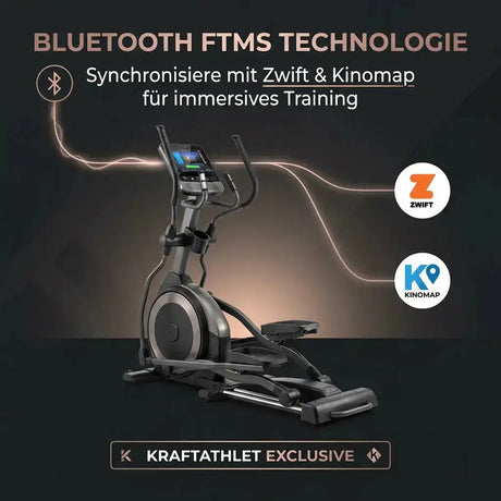 Professioneller Ellipsentrainer CT900 TFT Multimedia mit 10-Zoll-Touchscreen Titanium Strength Performance Series Titanium Strength Máquinas de cardio