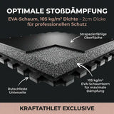Puzzle-Steckmatten 2 cm – EVA-Schaum Fitnessbodenfliesen Sportcom