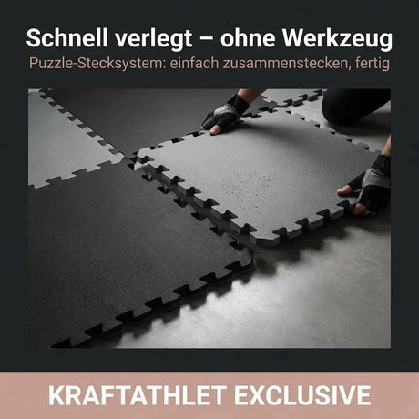 Puzzle-Steckmatten 2 cm – EVA-Schaum Fitnessbodenfliesen Sportcom