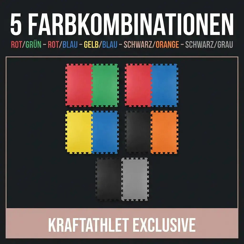 Puzzle-Steckmatten 2 cm – EVA-Schaum Fitnessbodenfliesen Sportcom