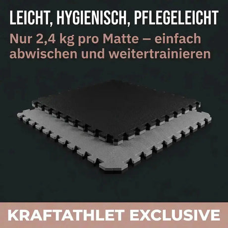 Puzzle-Steckmatten 2 cm – EVA-Schaum Fitnessbodenfliesen Sportcom