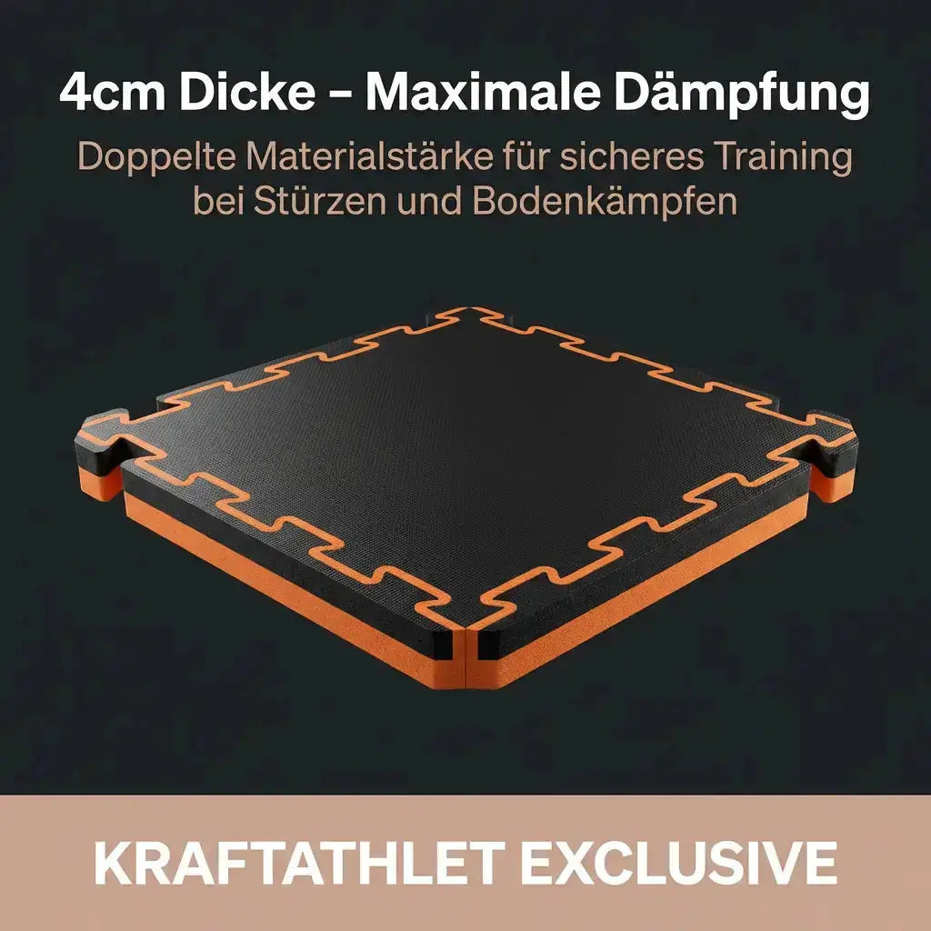 Puzzle-Steckmatten 4 cm – Robuster EVA-Schaum Fitnessboden Sportcom