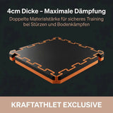Puzzle-Steckmatten 4 cm – Robuster EVA-Schaum Fitnessboden Sportcom