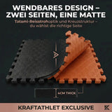 Puzzle-Steckmatten 4 cm – Robuster EVA-Schaum Fitnessboden Sportcom