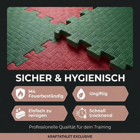 Puzzle-Steckmatten 5 cm – Extra dicke EVA-Schaum Fitnessboden Sportcom