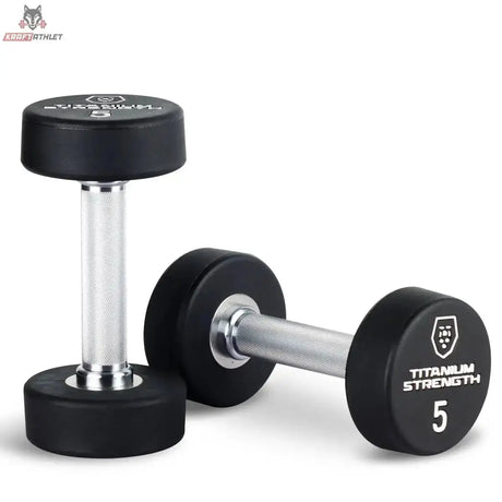 Runde Pro PU Hanteln Titanium Strength