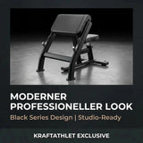 Scott-Bank – Professionelle Preacher-Bank Black Series Titanium Strength Aparatos de musculación