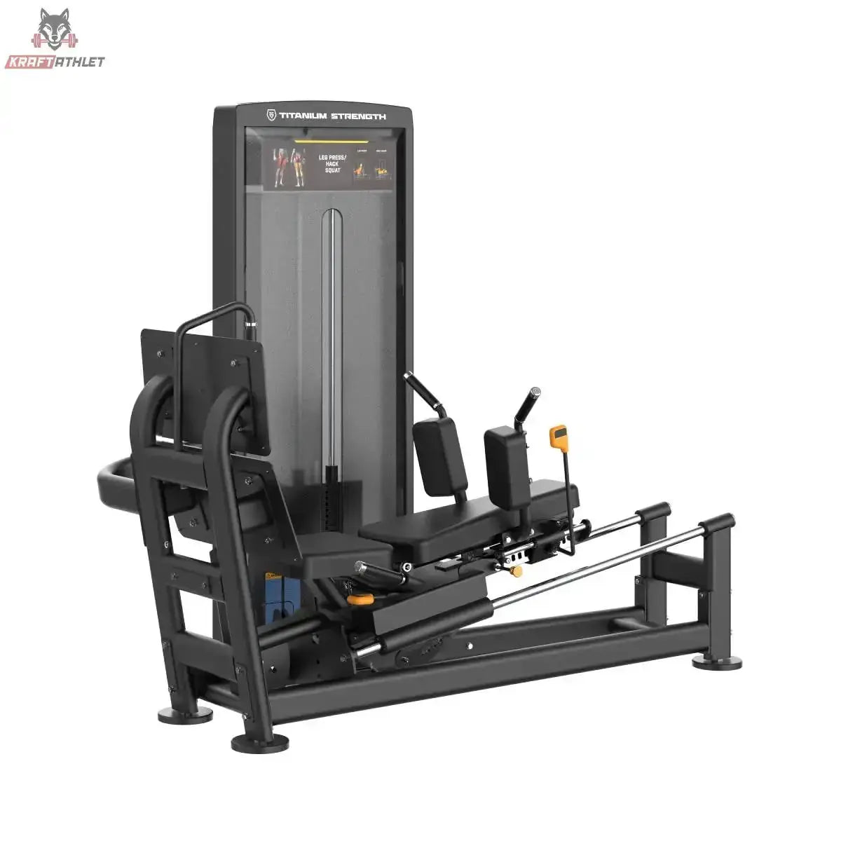 Selektierte Dual-Beinpresse / Hack Squat Titanium Strength Black Series