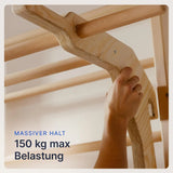 Sprossenwand Für Erwachsene Und Kinder - Inkl. Klimmzugstange & Dip Extension - Kletterwand Und Sprossenwand Kinderzimmer