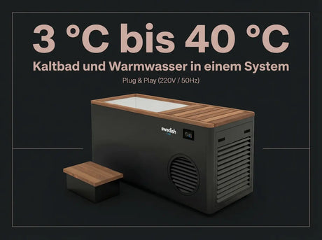 Swedish Cold Generation 4S Eisbad | 3–40 °C | Kraftathlet SwedishCold Ice Bath