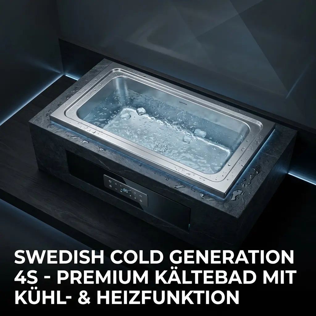 Swedish Cold Generation 4S Ice Bath – Premium Kältebad mit Kühl- & Heizfunktion (3–40 °C) Kraftathlet Cold Plunge