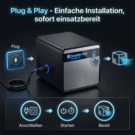 Swedish Cold Generation 4S Ice Bath – Premium Kältebad mit Kühl- & Heizfunktion (3–40 °C) Kraftathlet Cold Plunge