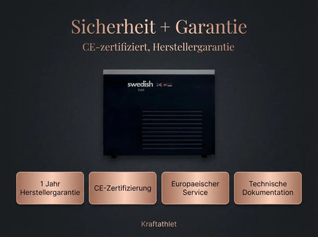 Swedish Cold Generation 5 Eisbad | -1°C Echtes Eis | 568L Gewerblicher Chiller SwedishCold Cold Plunge