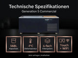 Swedish Cold Generation 5 Eisbad | -1°C Echtes Eis | 568L Gewerblicher Chiller