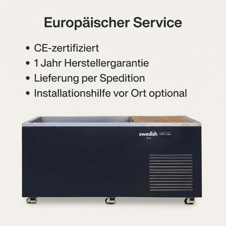 Europäischer Service: CE-zertifiziert, 1 Jahr Herstellergarantie, Speditionslieferung