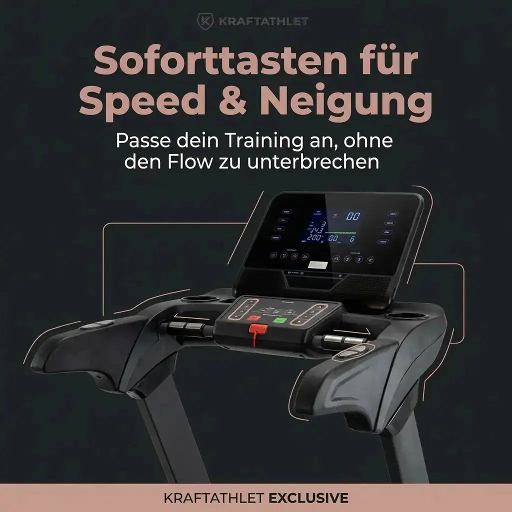 TM900 LCD Professionelles Laufband 22 km/h – Performance Series Titanium Strength Máquinas de cardio