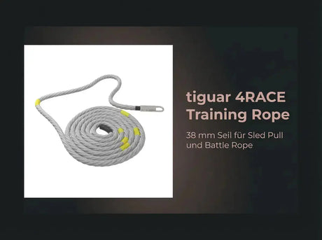 Tiguar 4RACE Training Rope – Trainings-Seil 38 mm, 15 m mit Hook tiguar Functional