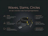 Tiguar 4RACE Training Rope – Trainings-Seil 38 mm, 15 m mit Hook tiguar Functional