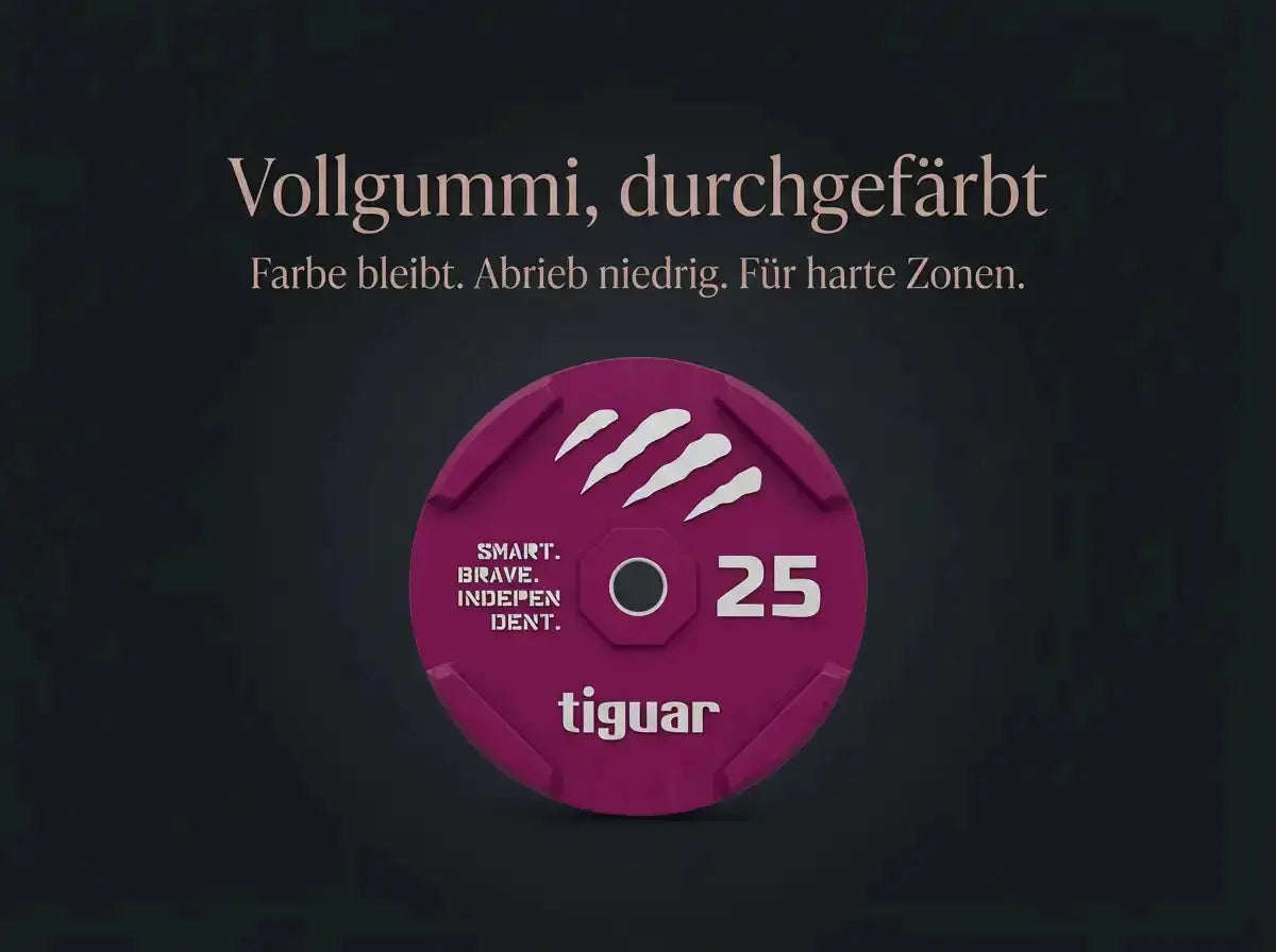 Tiguar Rubber Bumper Plate – Olympische Bumper Plates (50 mm) tiguar Free weights