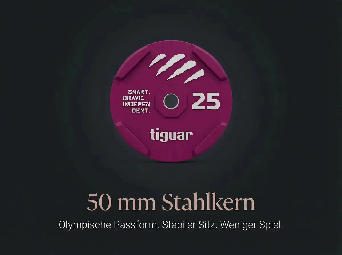 Tiguar Rubber Bumper Plate – Olympische Bumper Plates (50 mm) tiguar Free weights