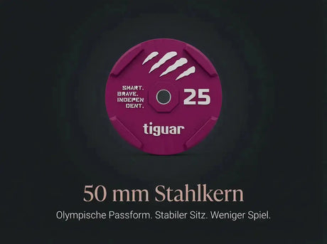 Tiguar Rubber Bumper Plate – Olympische Bumper Plates (50 mm) tiguar Free weights