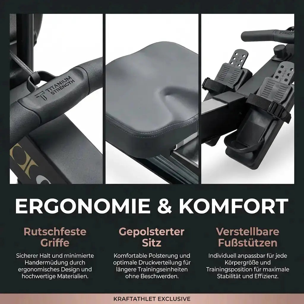 Titanium Strength Air Rudergerät – Professionelles Ganzkörper-Cardio Titanium Strength Máquinas de cardio