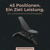 Titanium Strength Black Series Pro FID Verstellbare Multi-Positions Bank Titanium Strength Aparatos de musculación