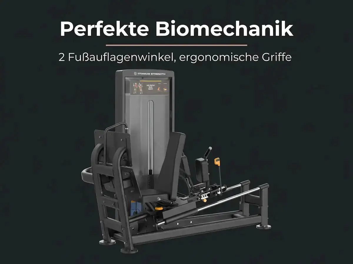 Titanium Strength Black Series Selektierte Dual-Beinpresse / Hack Squat V2 Titanium Strength Aparatos de musculación