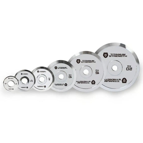 Titanium Strength Chromierte Powerlifting Scheiben 80kg kaufen | Kraftathlet Titanium Strength
