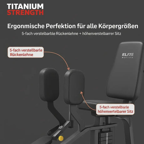 Titanium Strength Elite Series Abductor Adductor – Profi-Hüfttrainer Titanium Strength Strength Training Equipment