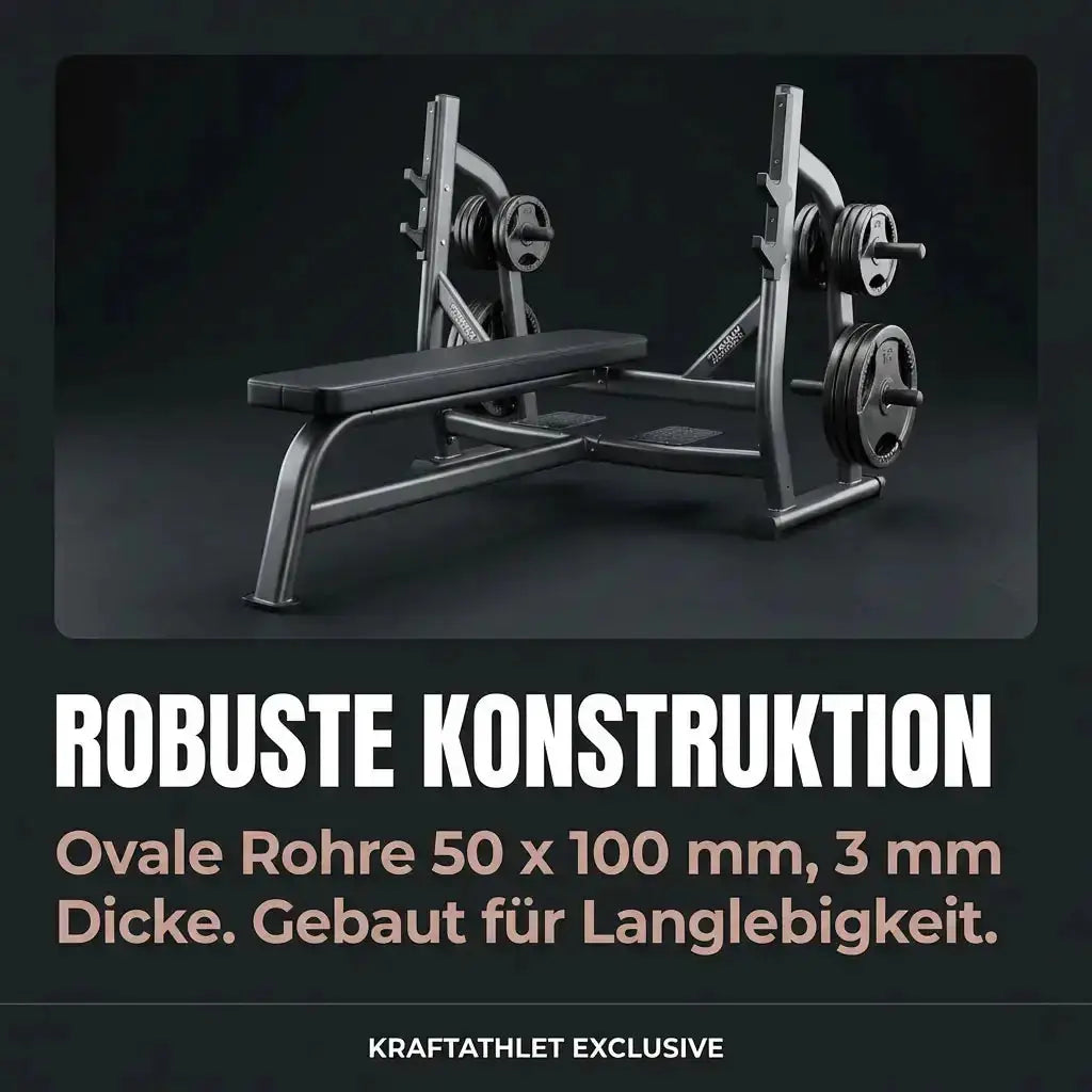 Titanium Strength Olympische Drückerbank Flach – Black Series Titanium Strength Aparatos de musculación