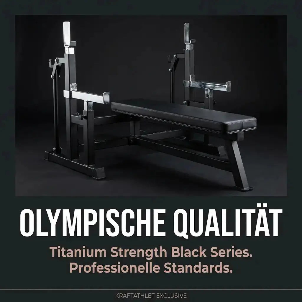Titanium Strength Olympische Drückerbank Flach – Black Series Titanium Strength Aparatos de musculación