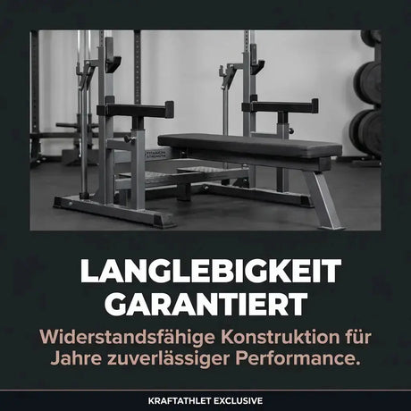 Titanium Strength Olympische Drückerbank Flach – Black Series Titanium Strength Aparatos de musculación